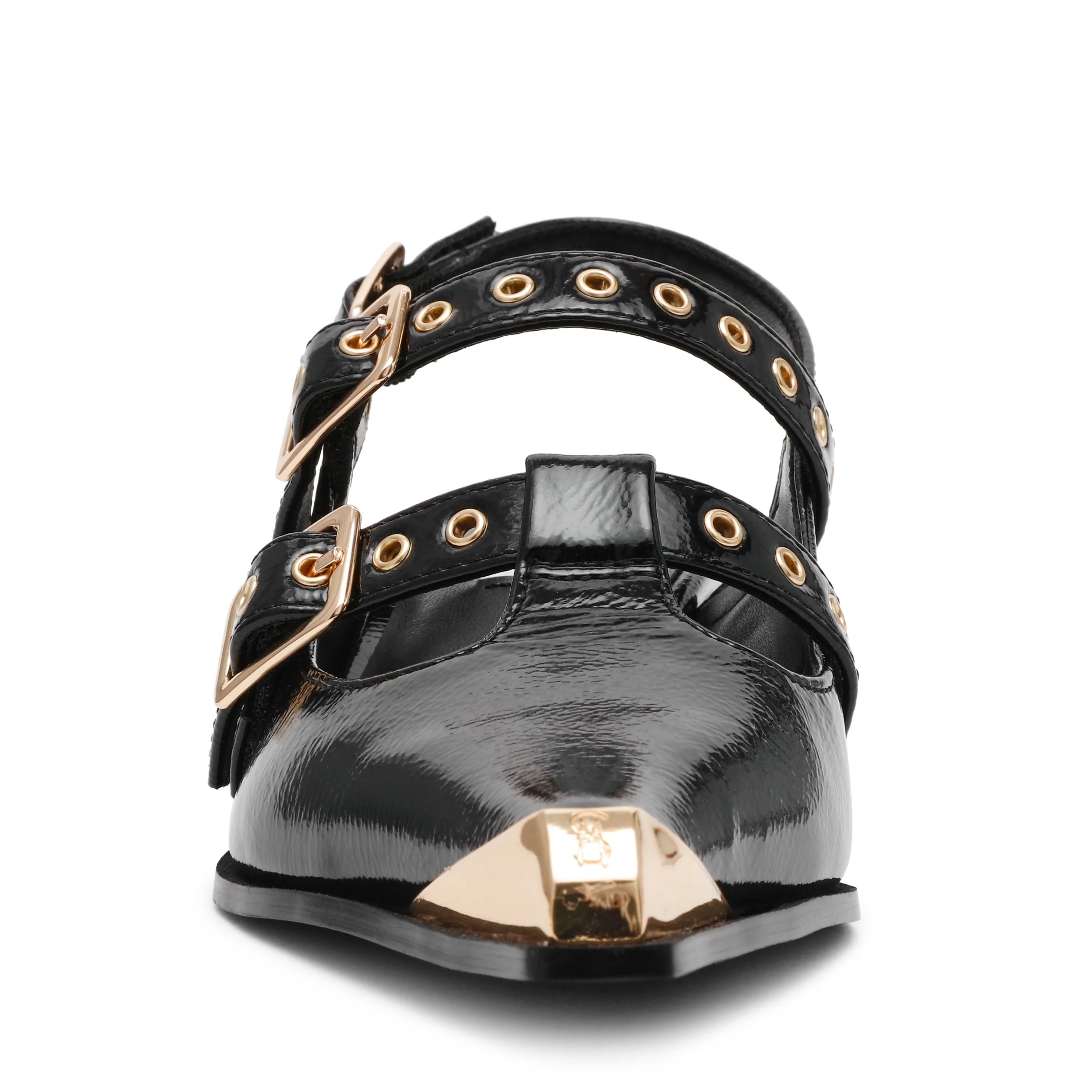 Galactia Women's Black Flat Sandals - Image 3