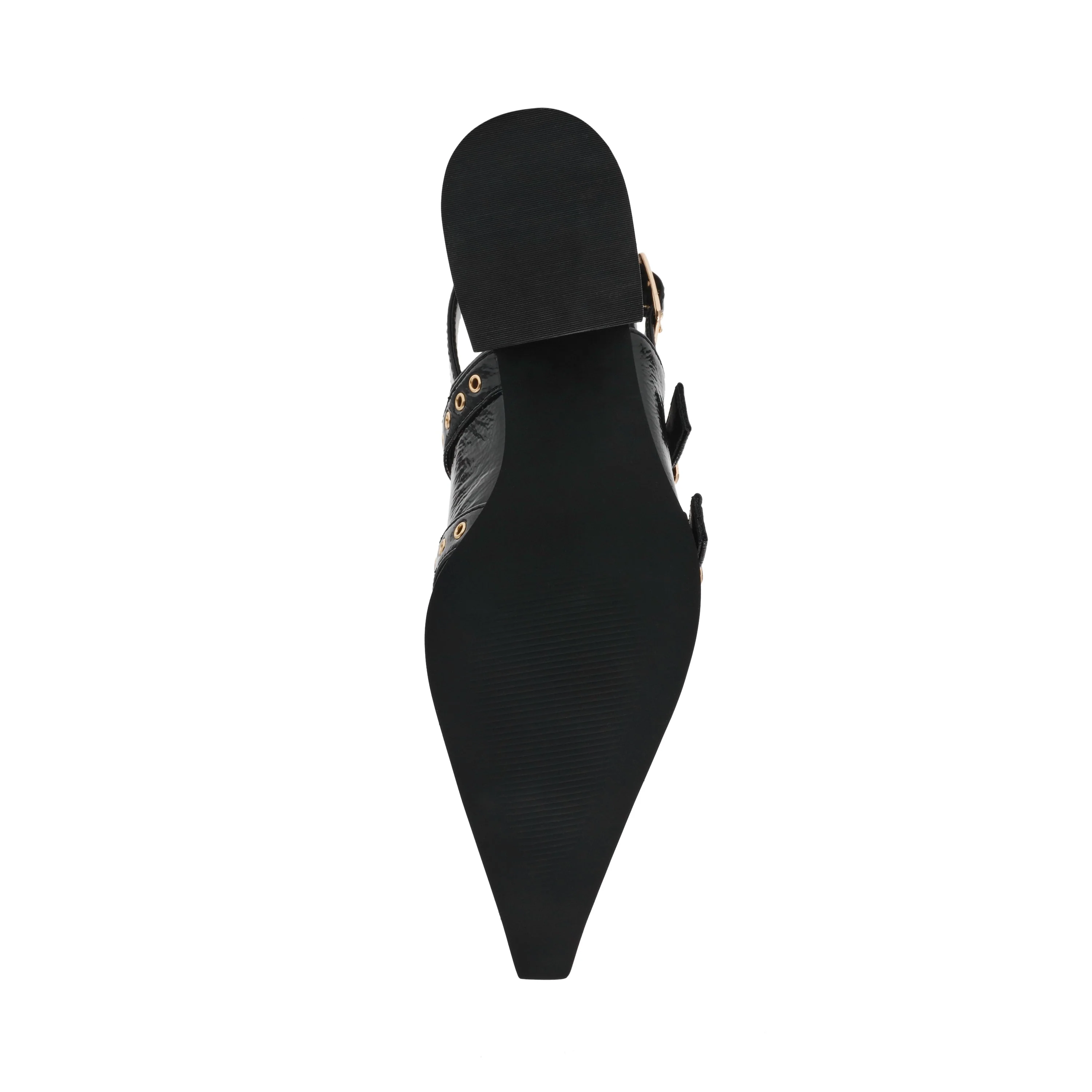Galactia Women's Black Flat Sandals - Image 5