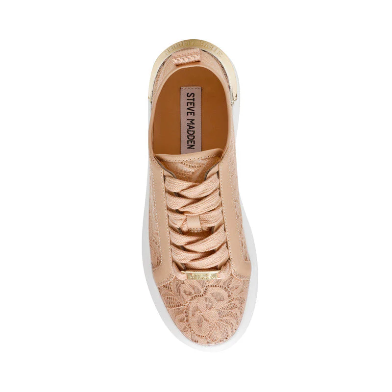 Glacial-L Women's Blush Lace Sneakers - Image 3