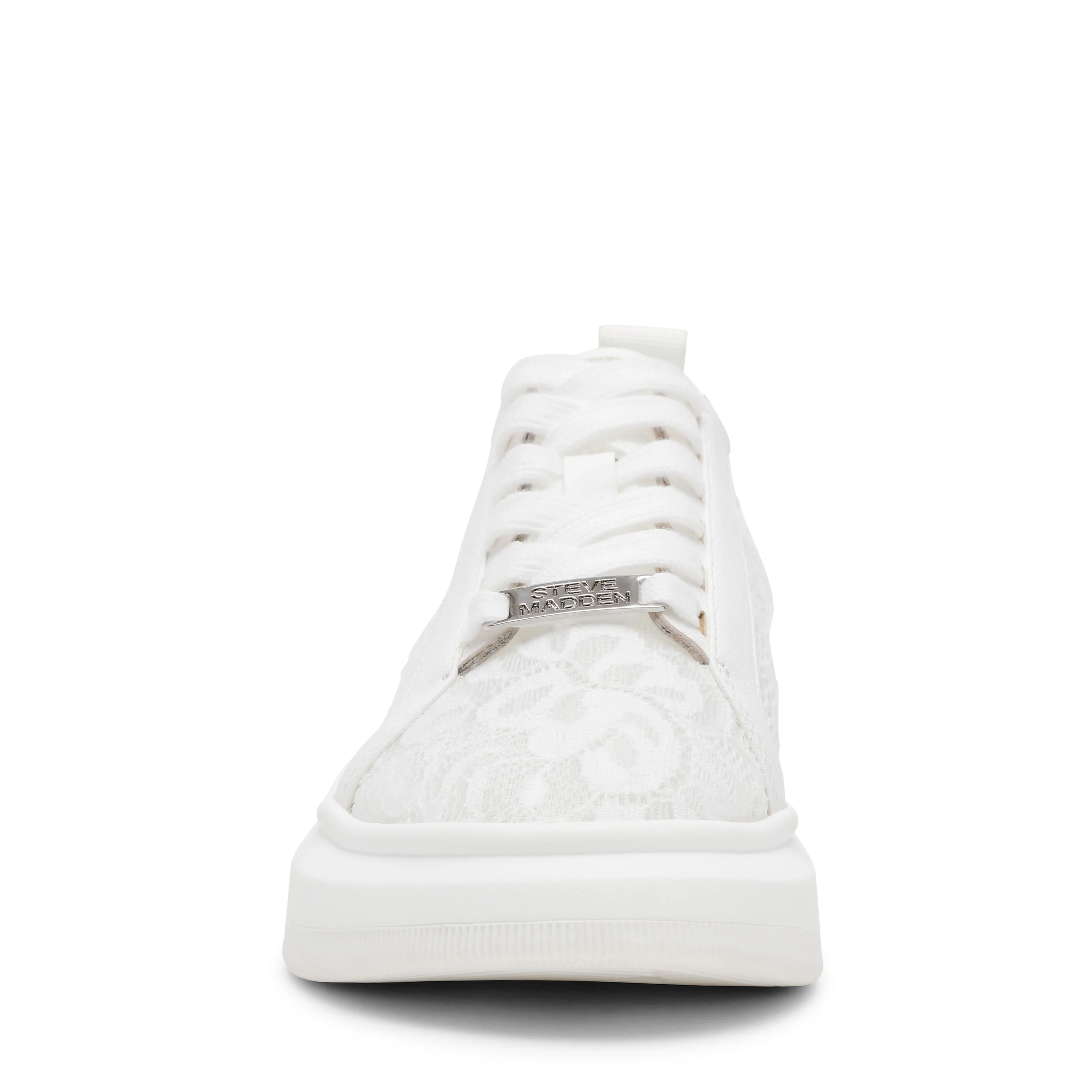 Glacial-L Women's White Lace Sneakers - Image 5