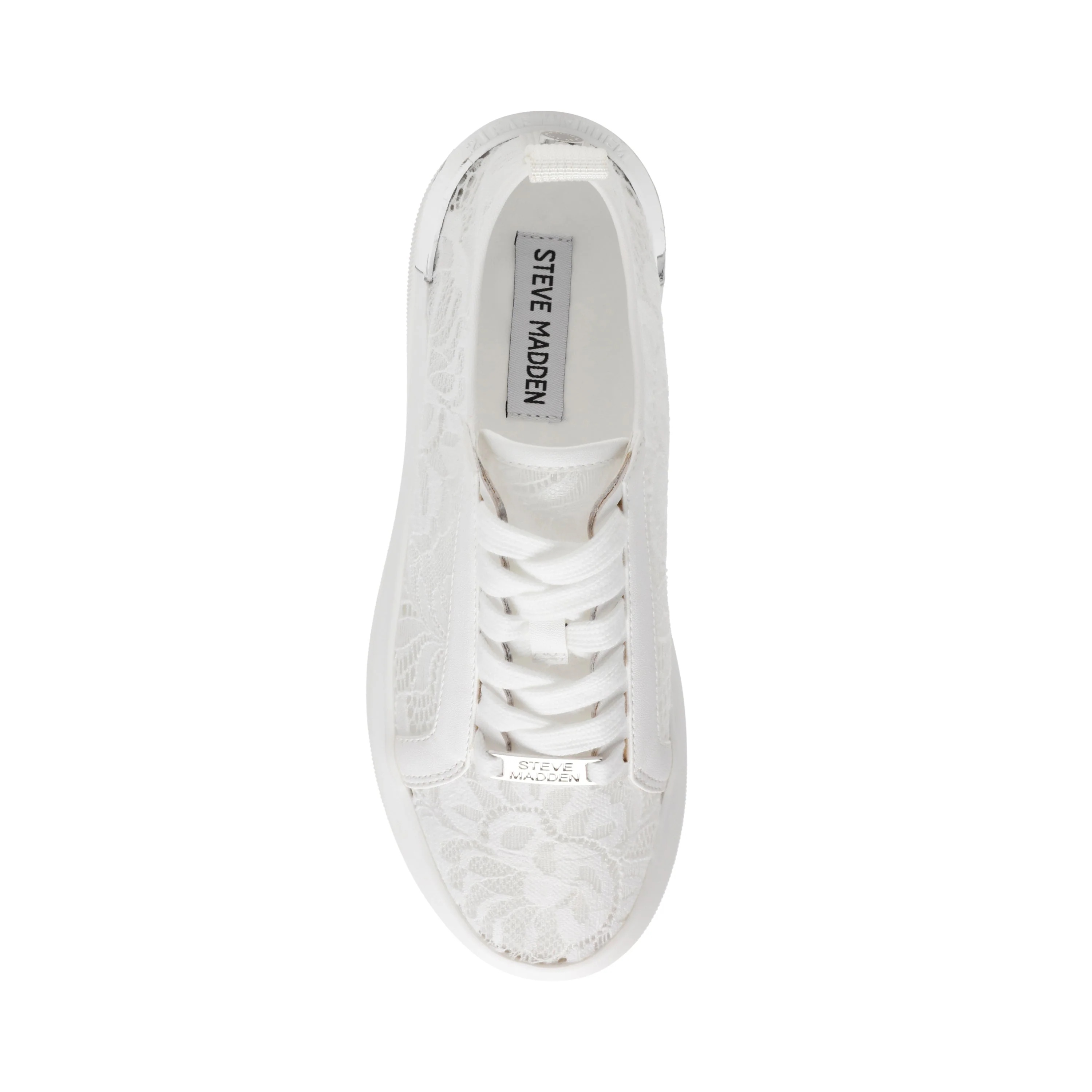 Glacial-L Women's White Lace Sneakers - Image 7