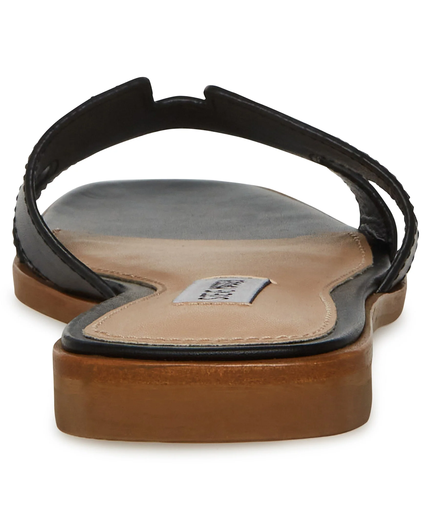 Hadyn Women's Black Leather Flat Sandals - Image 7
