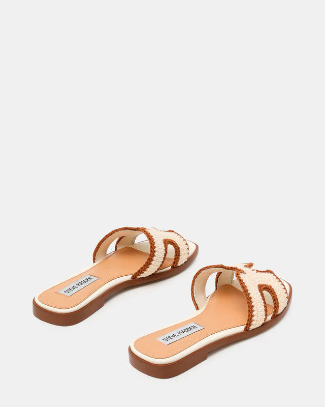 Hadyn-Cnw Women Tan Flat Sandals - Image 2