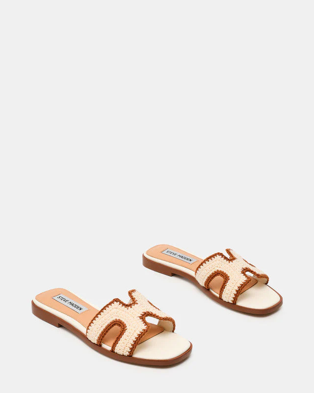 Hadyn-Cnw Women Tan Flat Sandals - Image 4