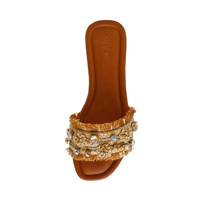Hampton St. Gold Women's Flat Sandals - Image 3