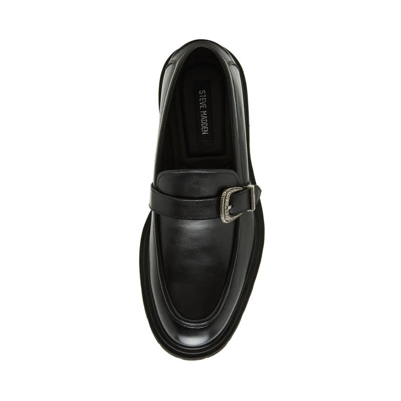 Hutto Men's Black Loafers - Image 4