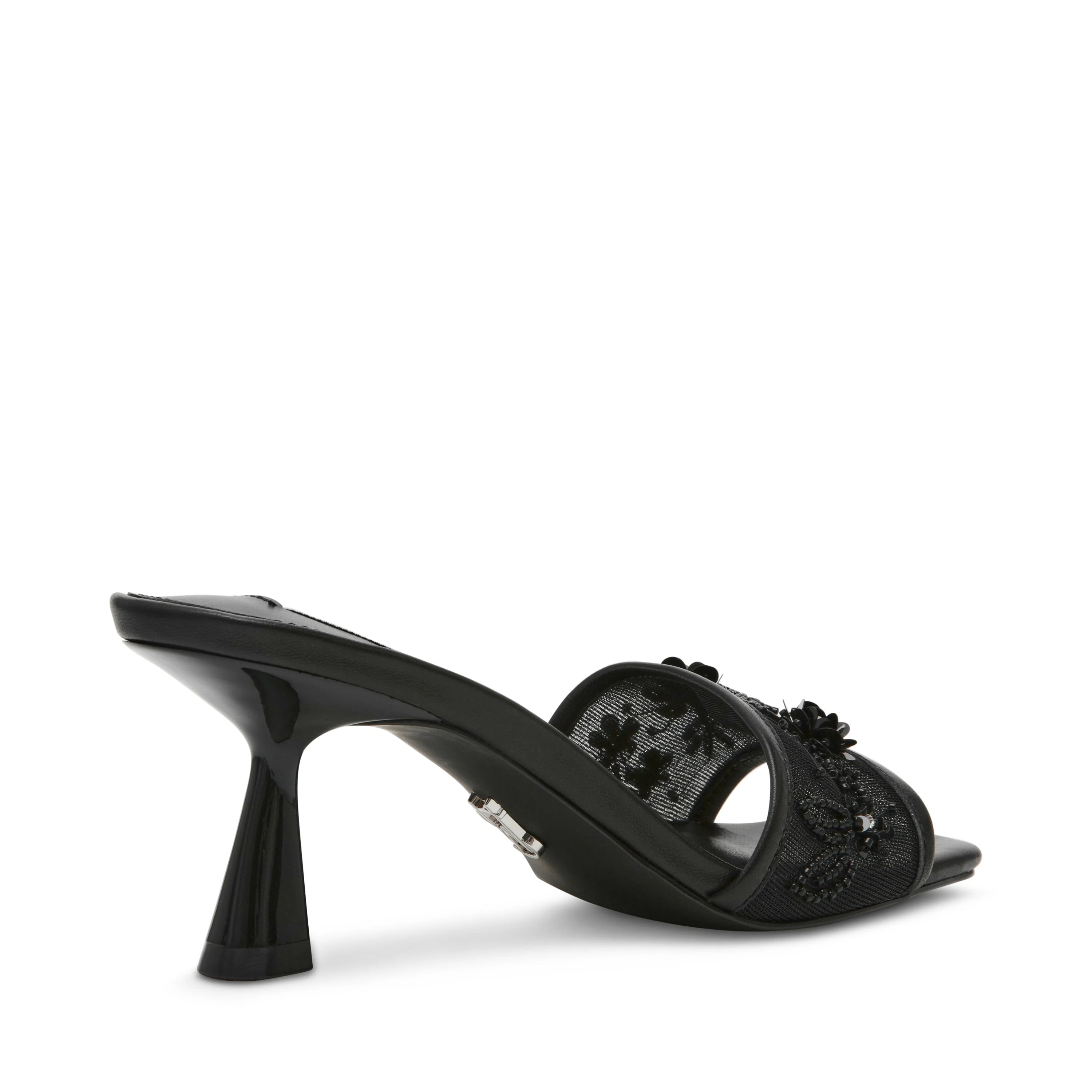 IN-BLOOM BLACK MESH HEELS - Image 3