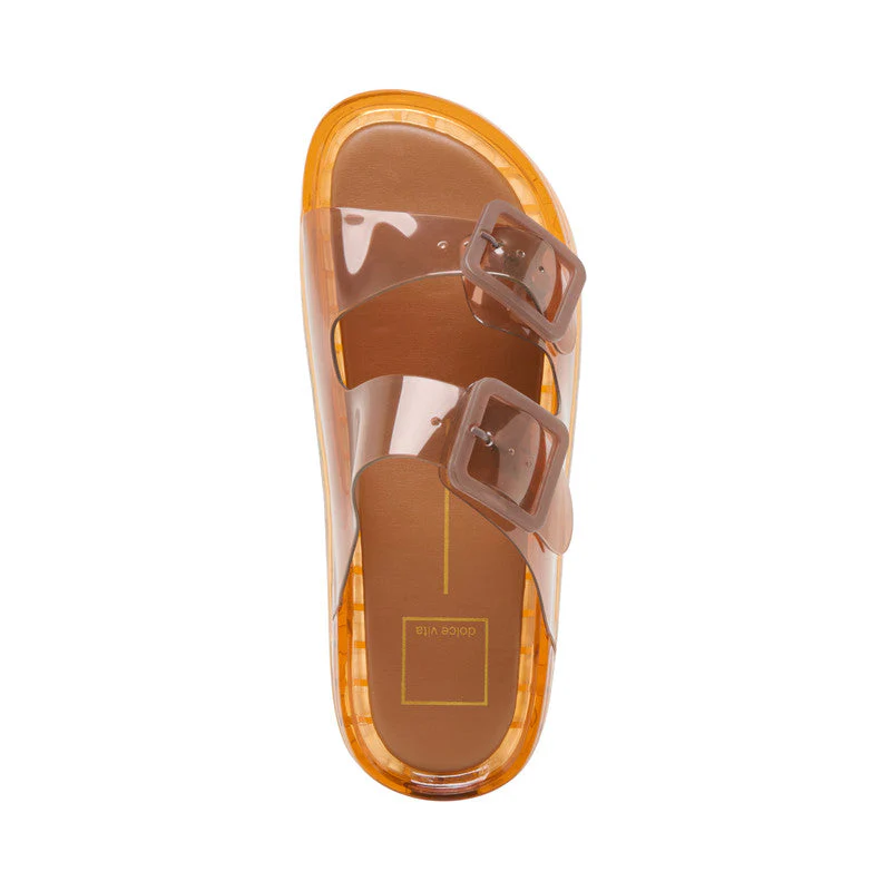 Julio Women Brown Flat Sandals - Image 3
