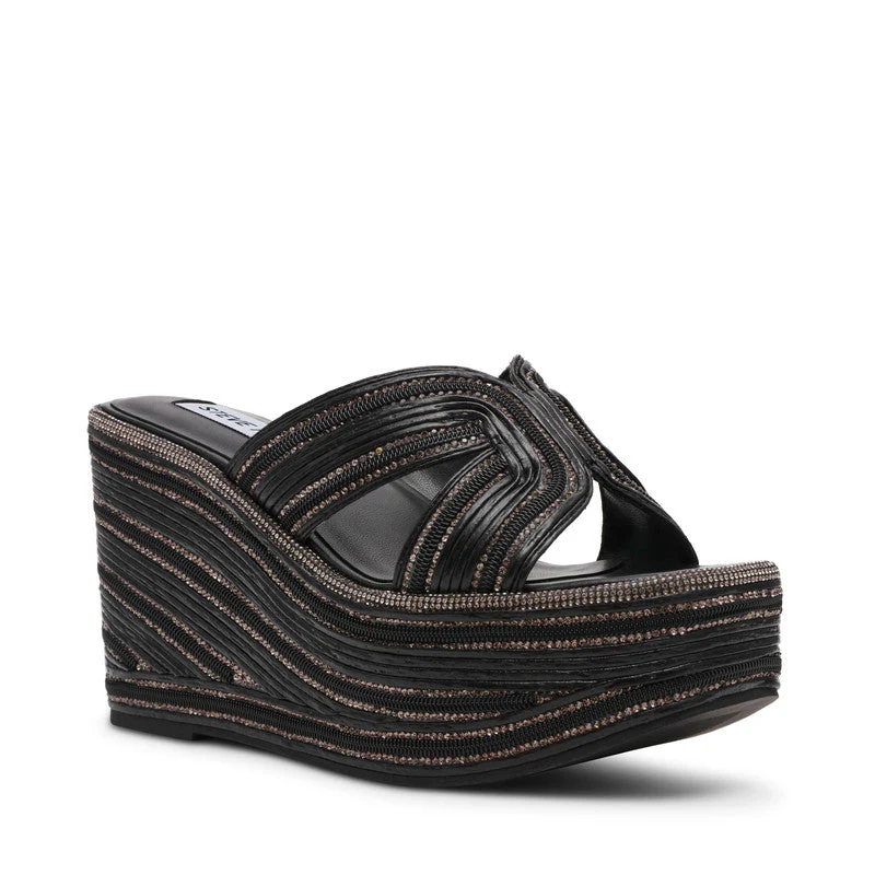 Justice Women Black Wedges
