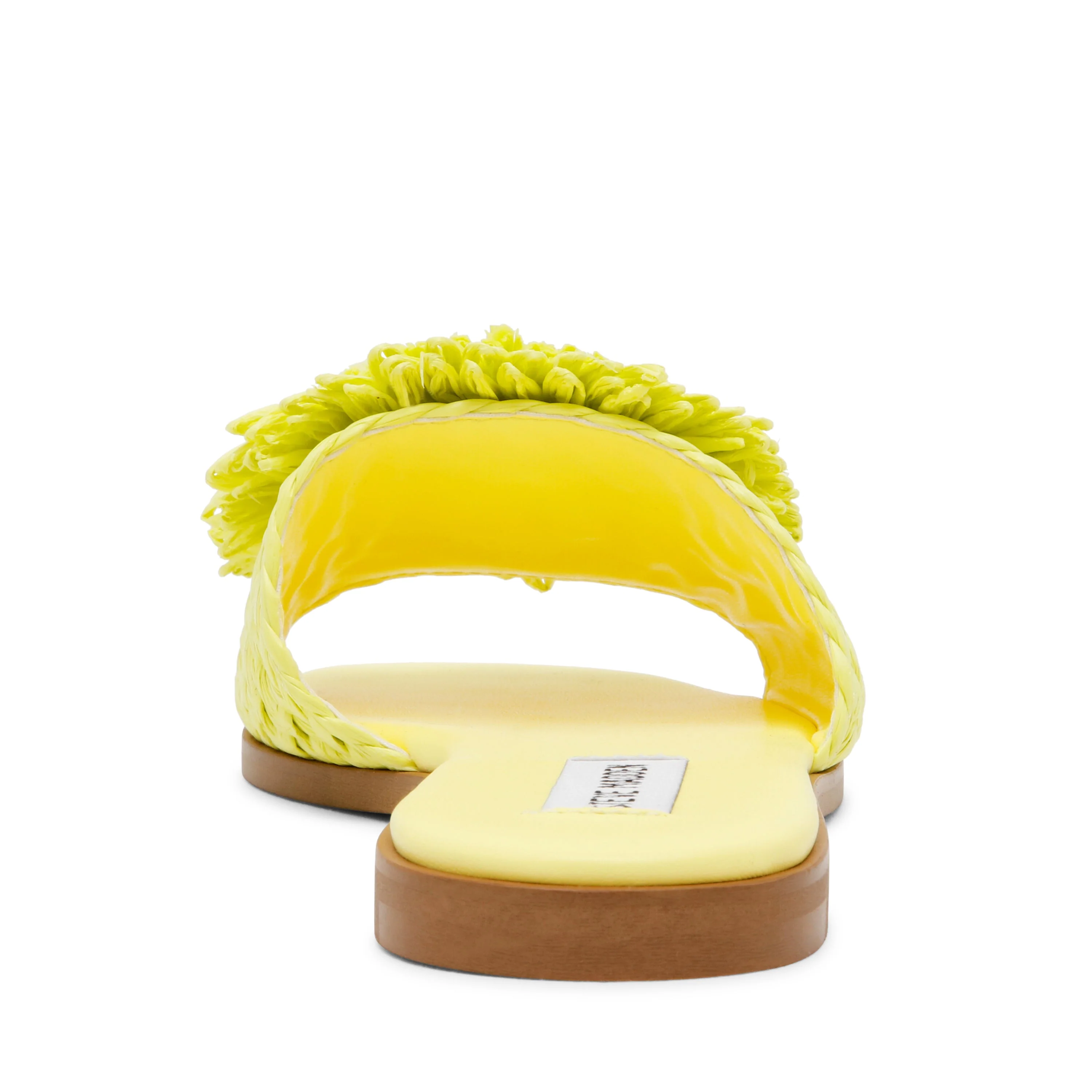 Karaoke Women's Lime Raffia Flat Sandals - Image 3