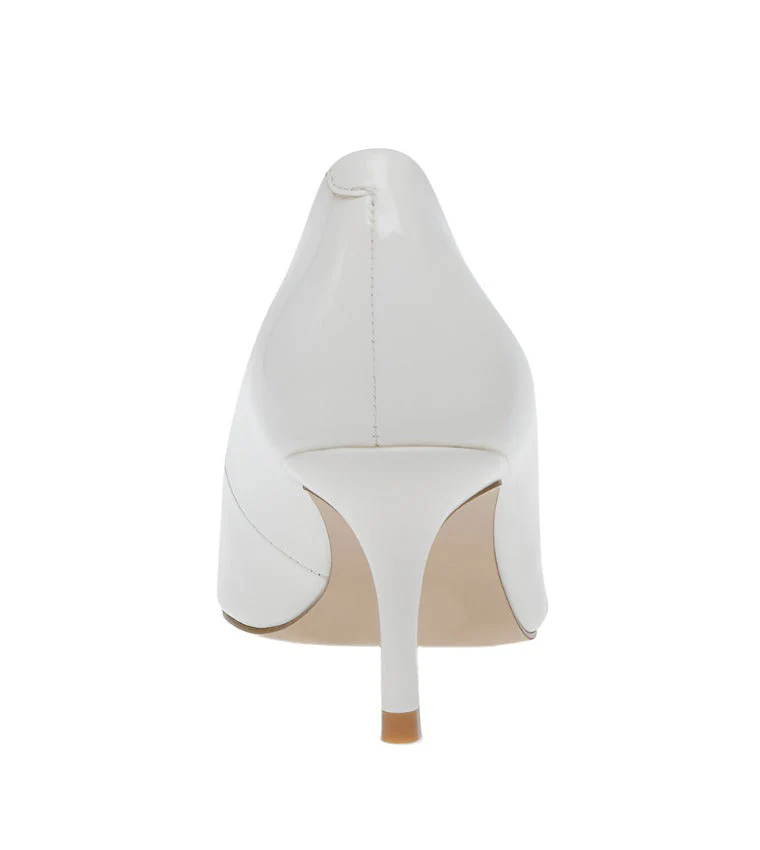 Kitkat Women's White Heels - Image 3