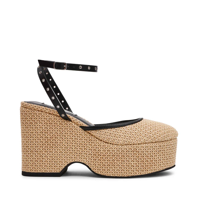 Kosmic Black Women's Wedge Sandals - Image 4