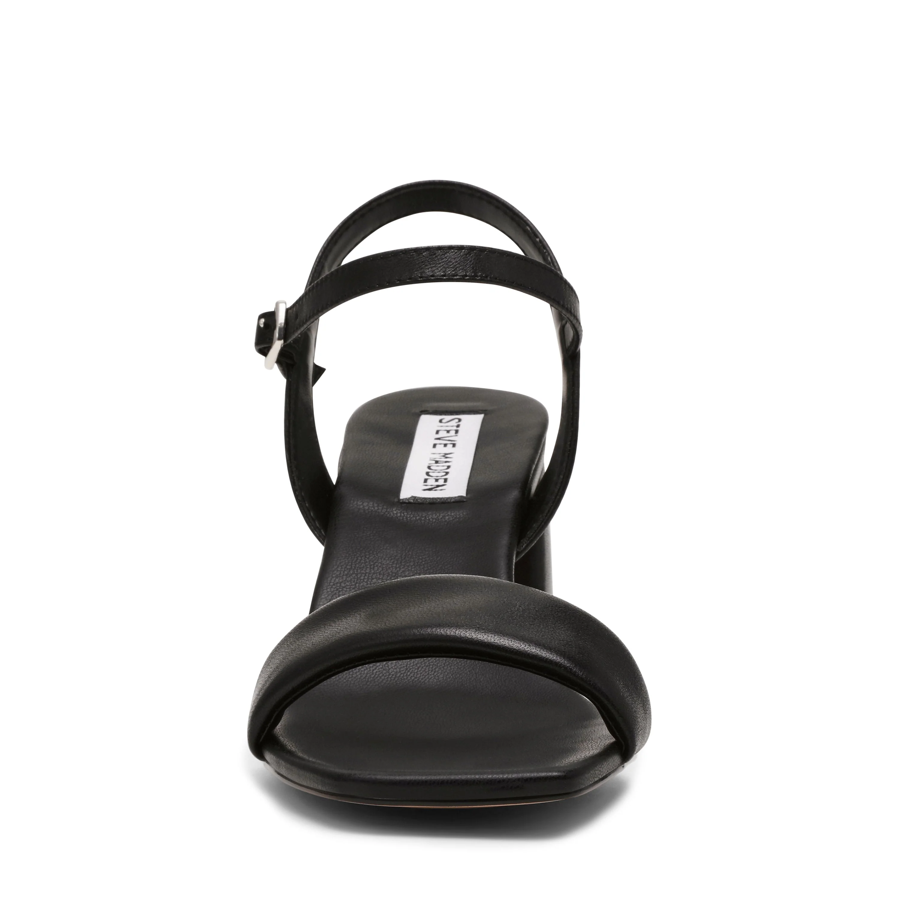 Layney Women's Black Leather Heels - Image 3