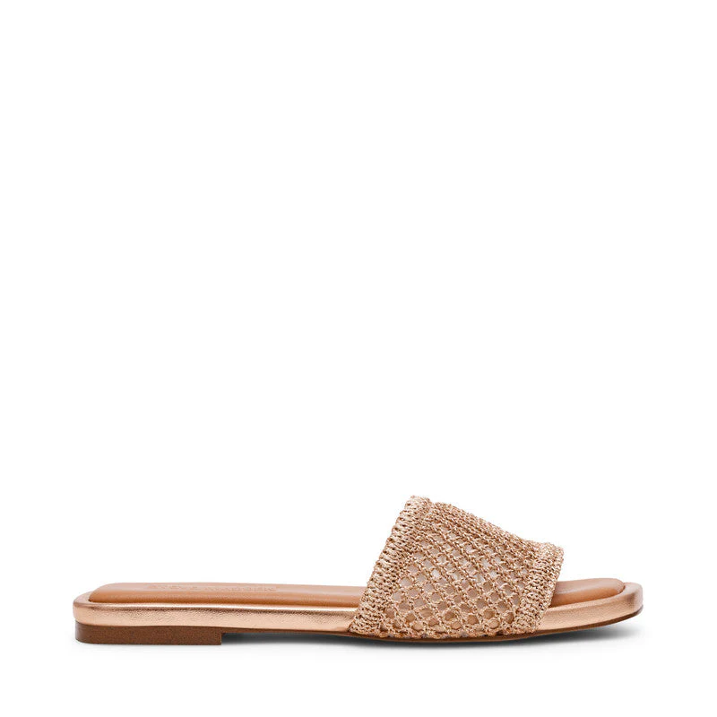 Lazzo Gold Women's Flat Sandals - Image 2