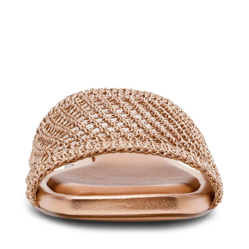 Lazzo Gold Women's Flat Sandals - Image 5