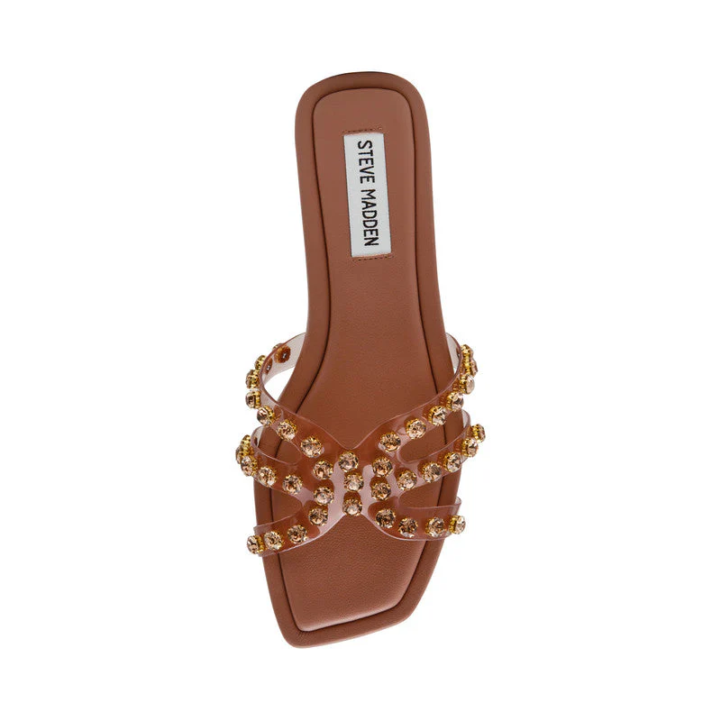 Loretto Brown Women's Flat Sandals - Image 3