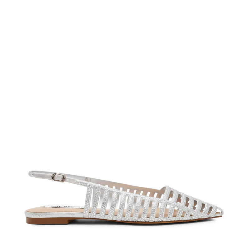Lullaby Women's Silver Flat Sandals - Image 3