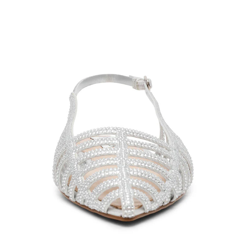 Lullaby Women's Silver Flat Sandals - Image 5