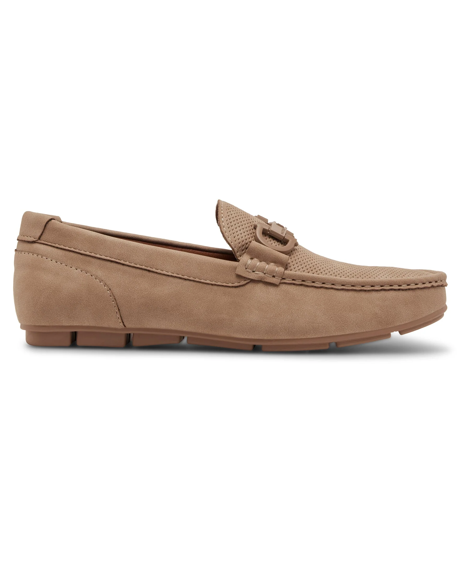 M-Seallo Men's Taupe Suede Loafers - Image 4