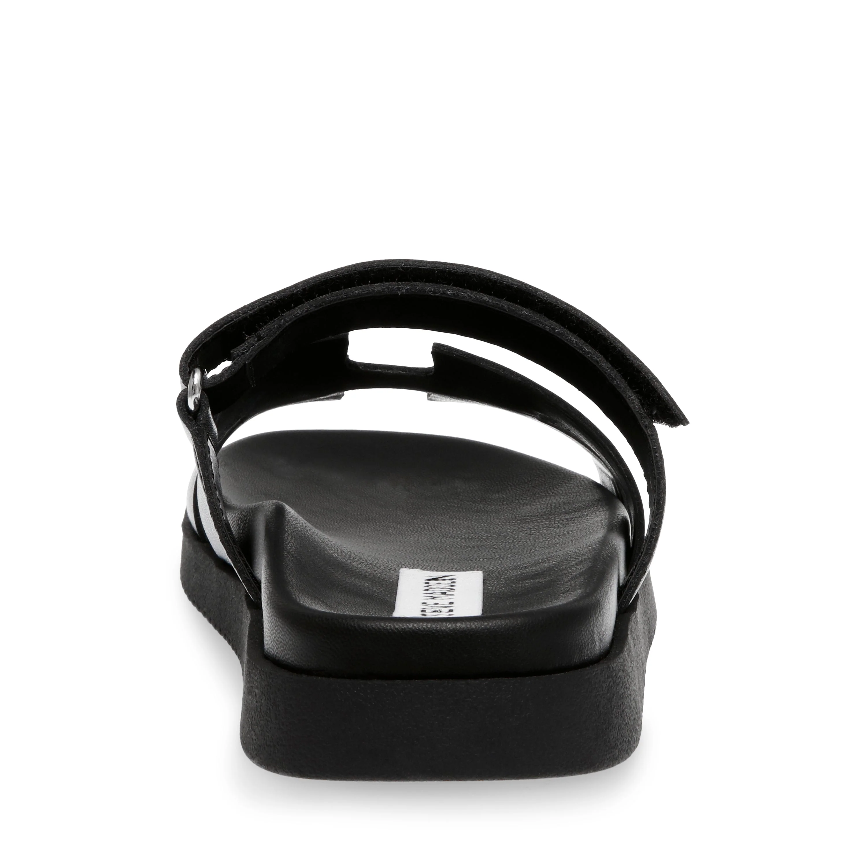 MAYVEN-CN BLACK ACTION LEATHER FLAT SANDALS - Image 6