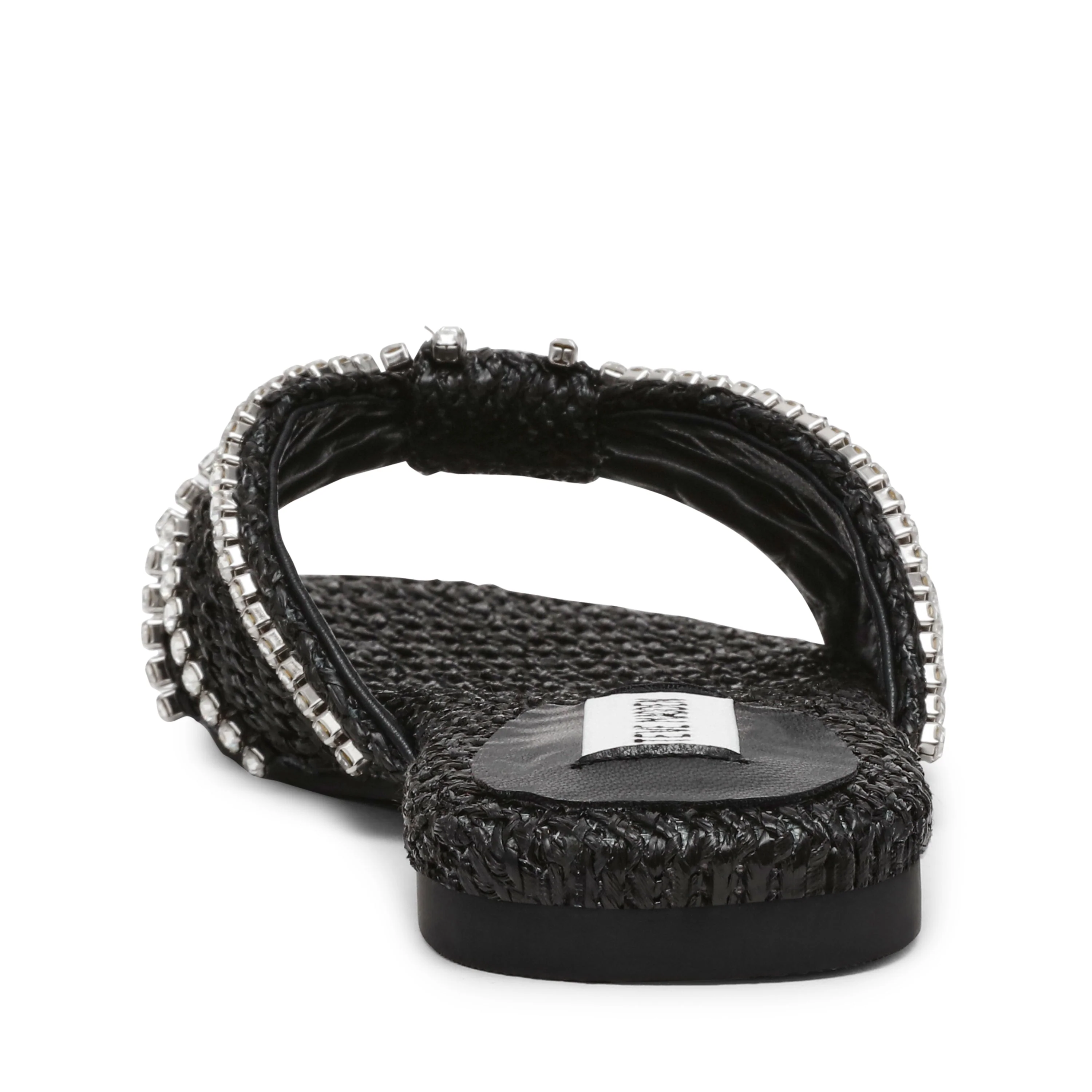 Mirah Women's Black Raffia Flat Sandals - Image 4