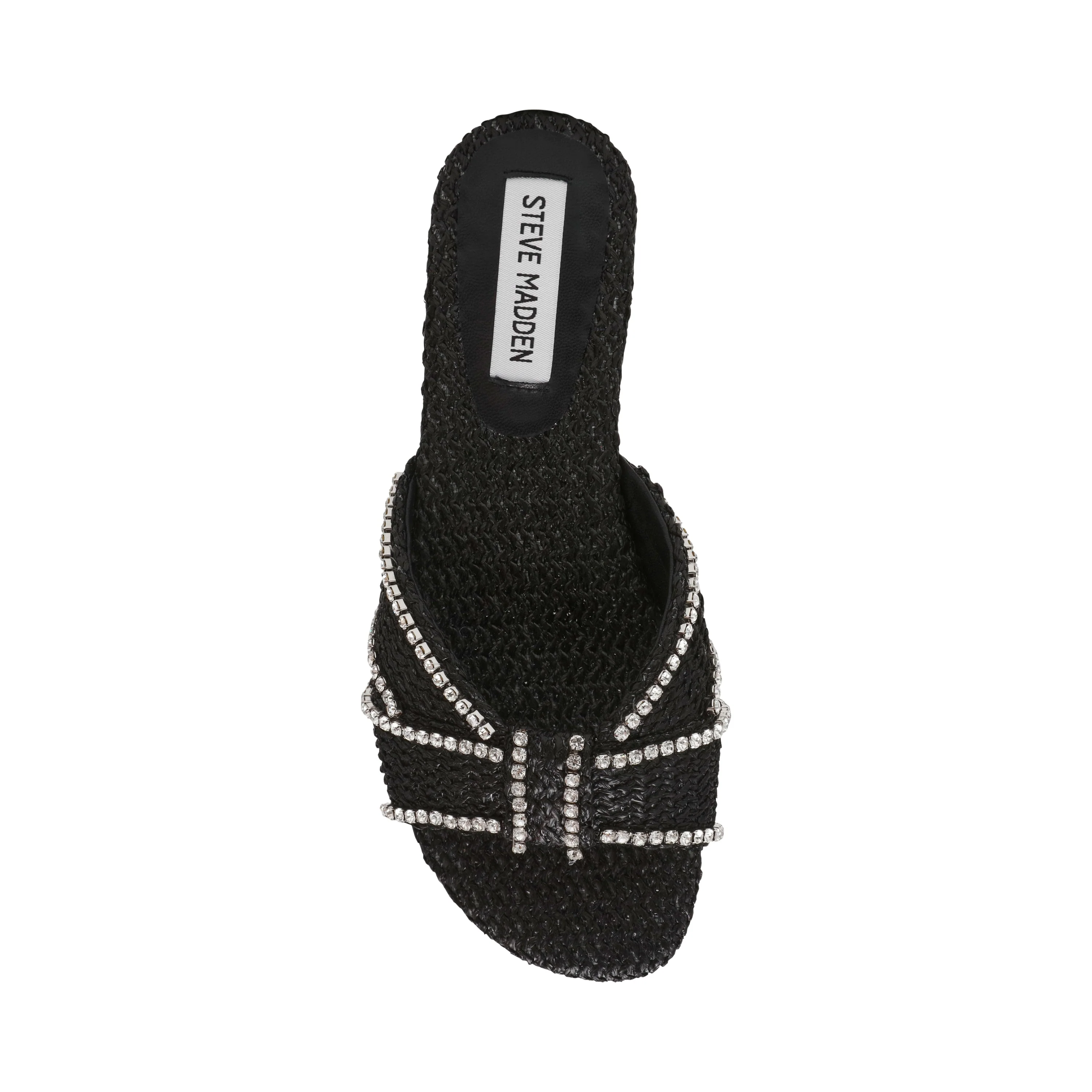 Mirah Women's Black Raffia Flat Sandals - Image 5