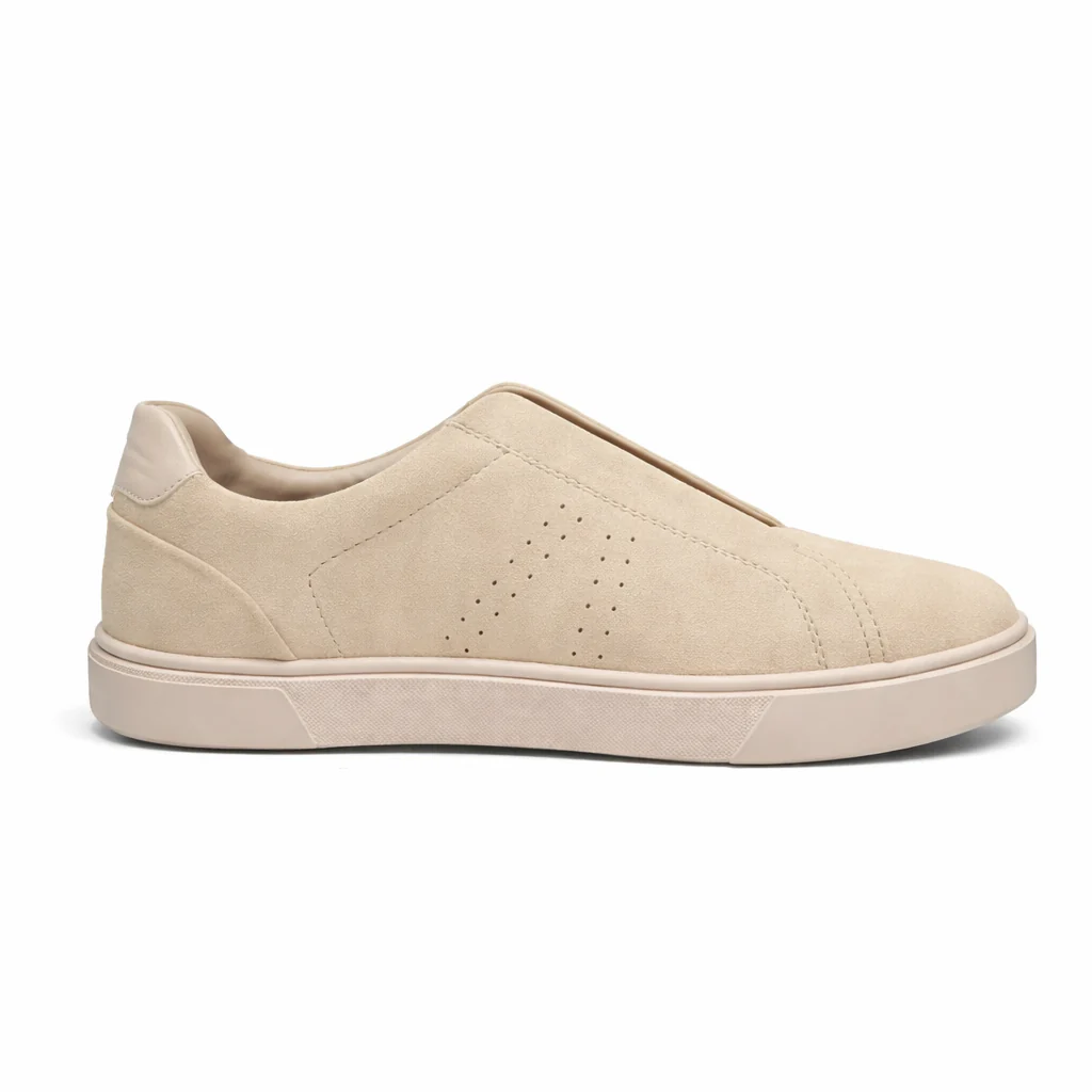 Mlacer Men's Taupe Casual Slip-Ons - Image 3