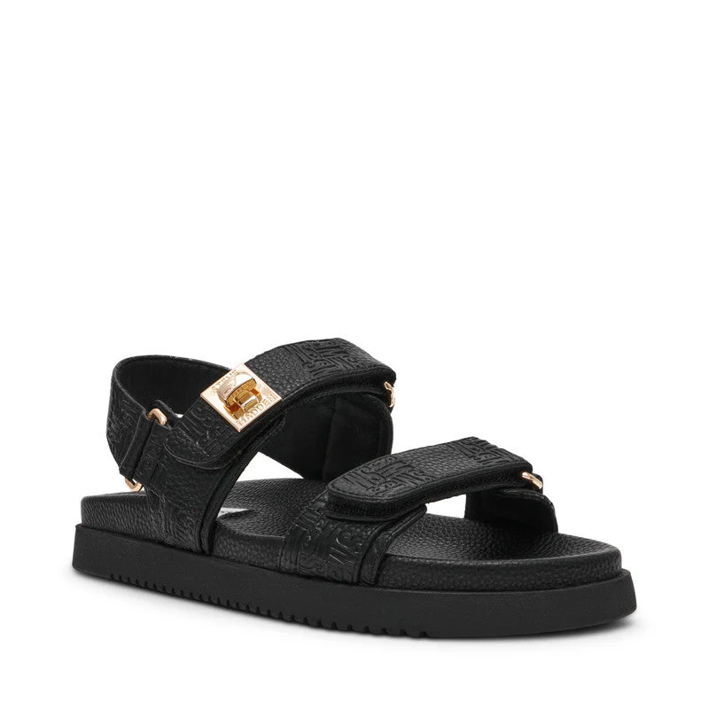 Mona Black Women's Flat Sandals