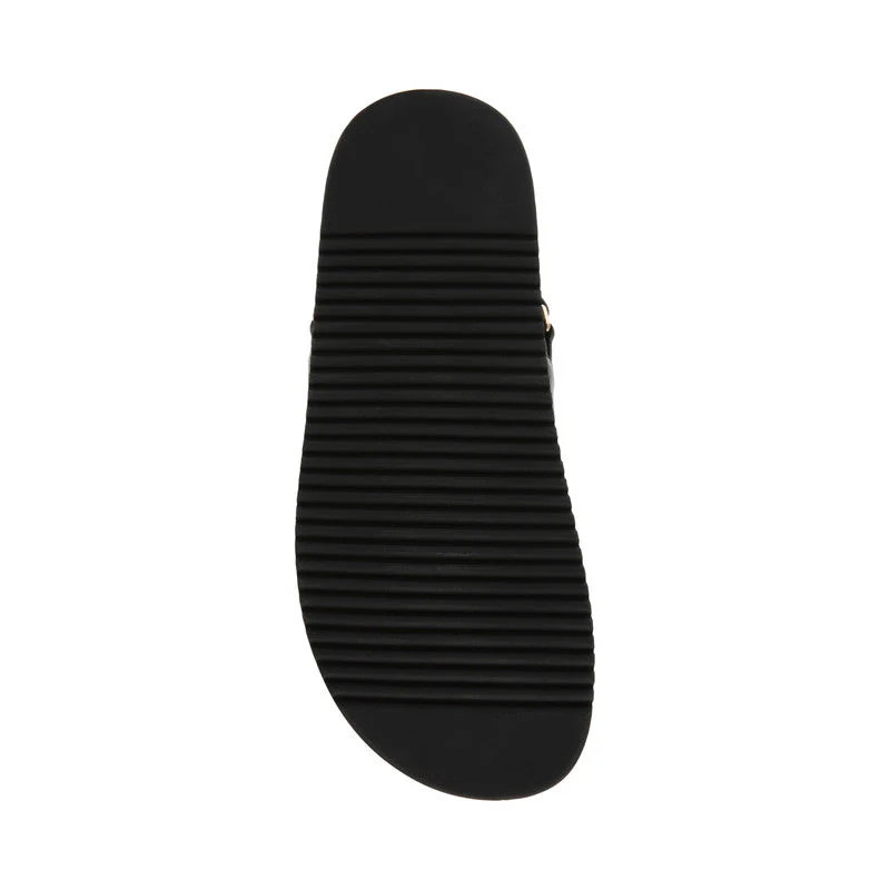 Mona Black Women's Flat Sandals - Image 5