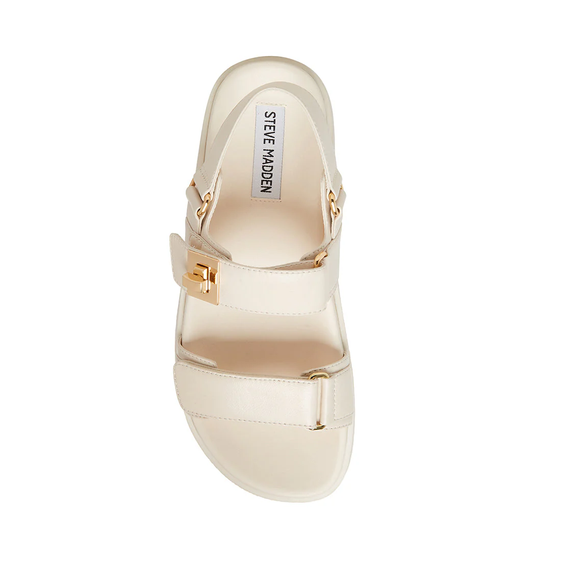 Mona Women's Bone Leather Flat Sandals - Image 6