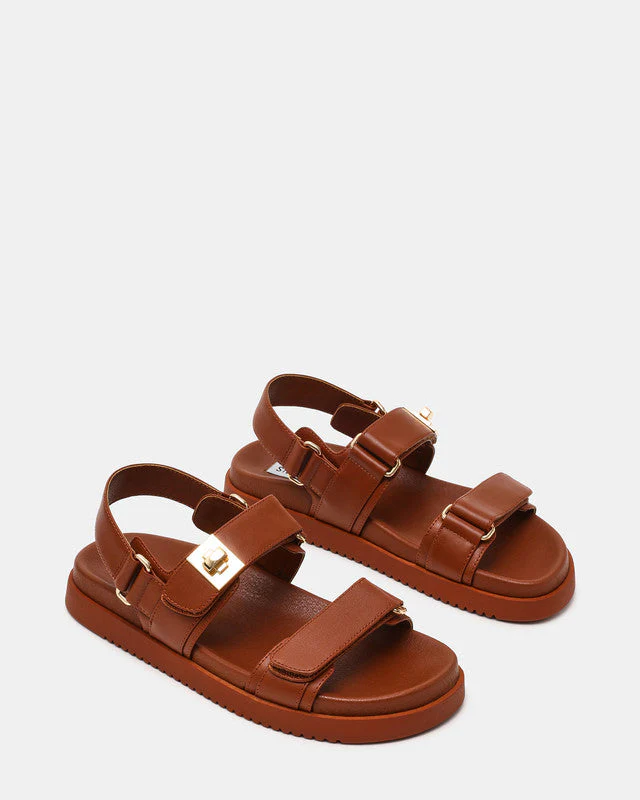 Mona Bronze Women's Flat-Casual Sandals - Image 3
