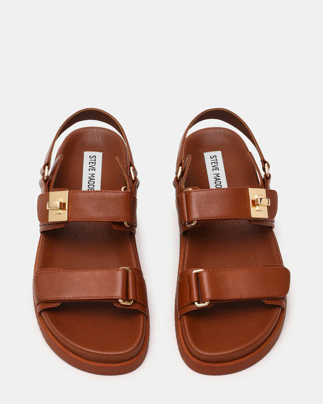 Mona Bronze Women's Flat-Casual Sandals - Image 4