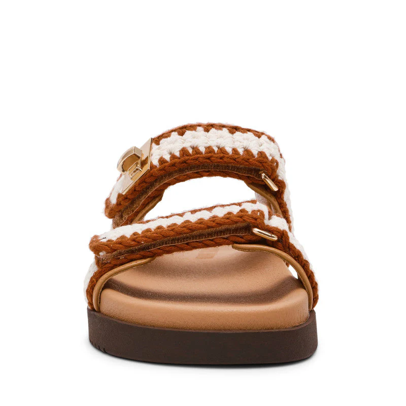 Mona-M Light Yellow Women's Flat-Casual Sandals - Image 4