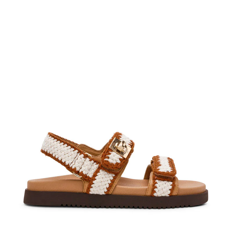 Mona-M Light Yellow Women's Flat-Casual Sandals - Image 5