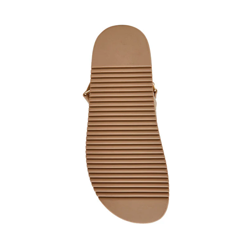 Mona-Sm Light Brown Women's Flat-Casual Sandals - Image 3