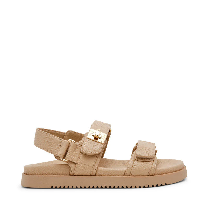 Mona-Sm Light Brown Women's Flat-Casual Sandals - Image 5