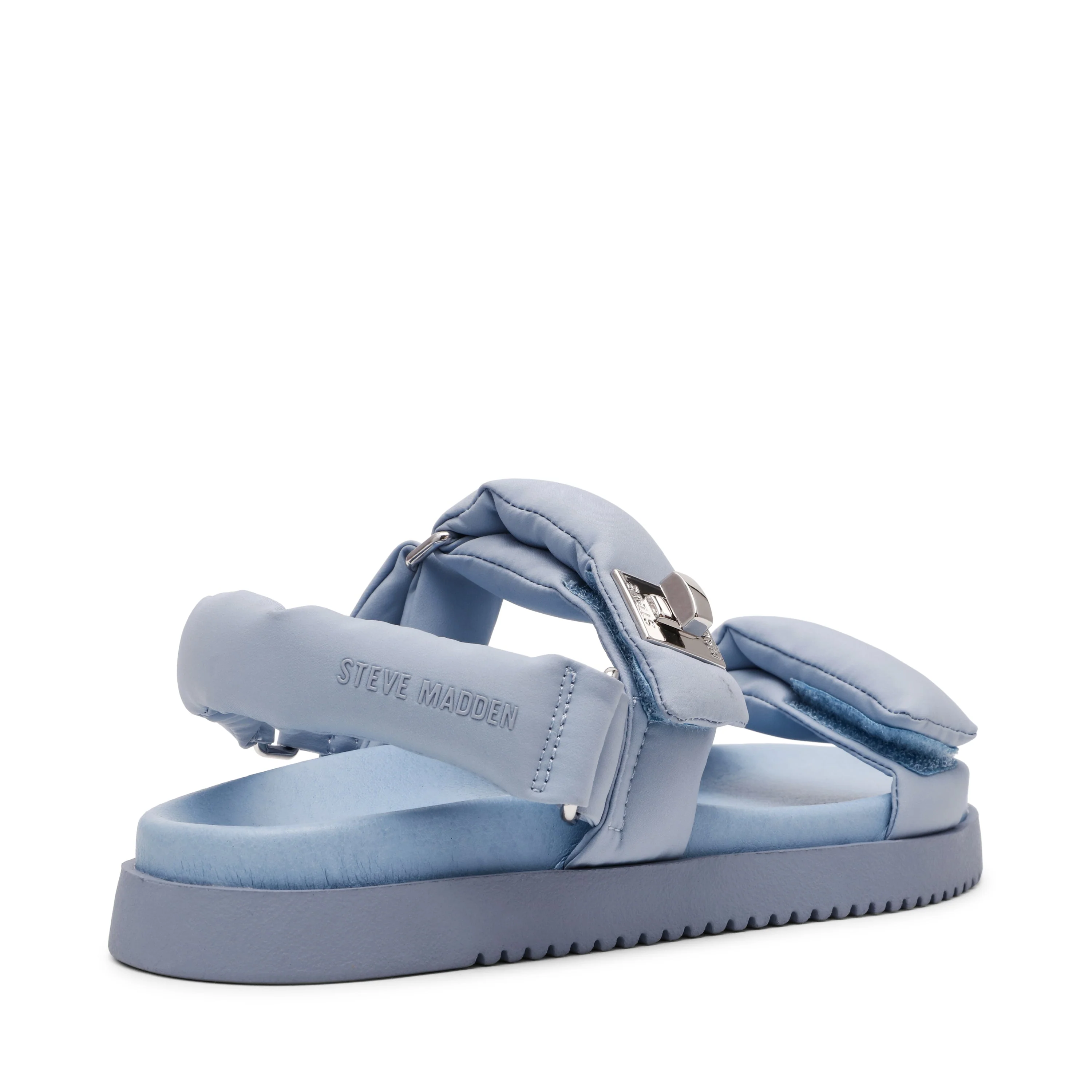 Monat Women's Blue Nylon Flat Sandals - Image 3