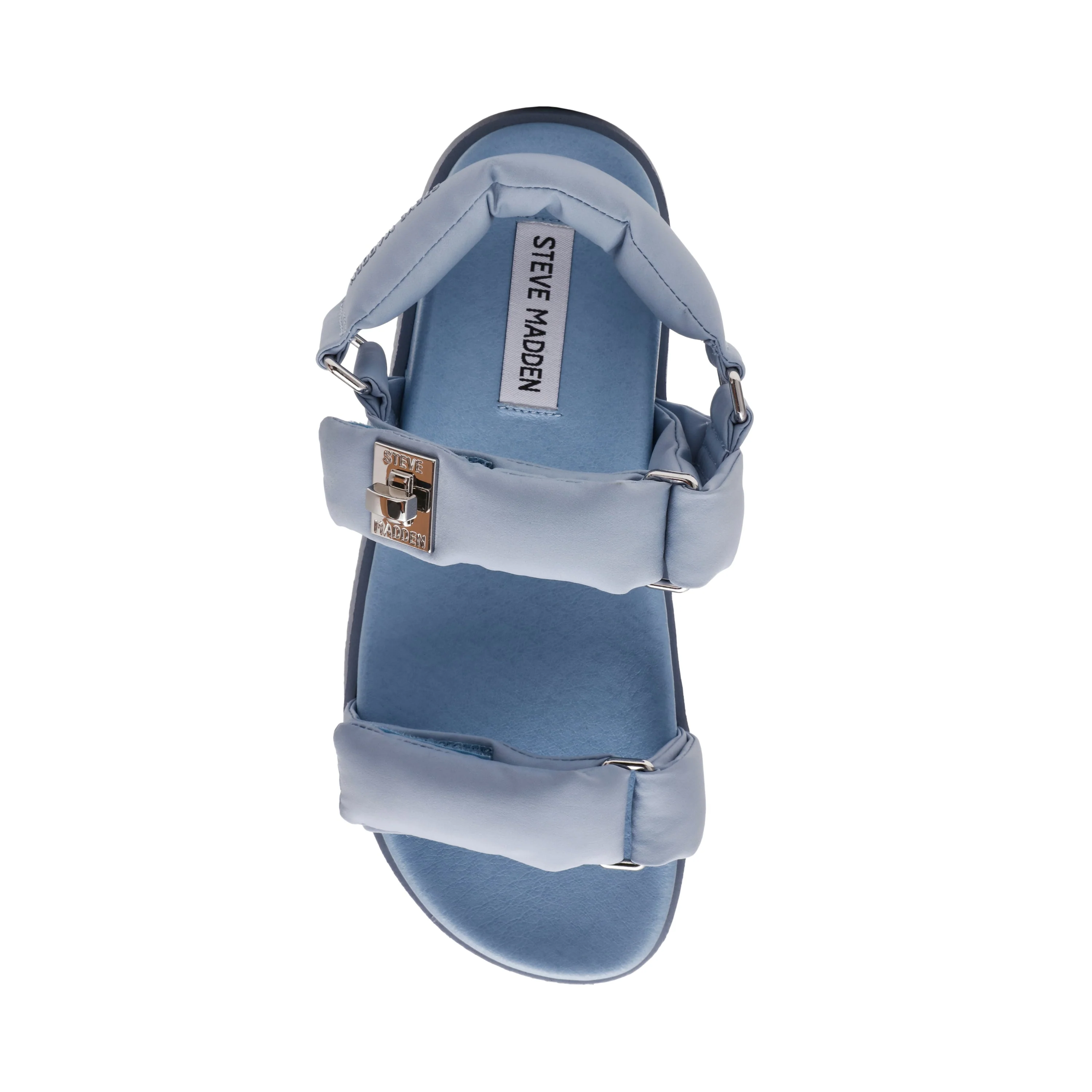Monat Women's Blue Nylon Flat Sandals - Image 5