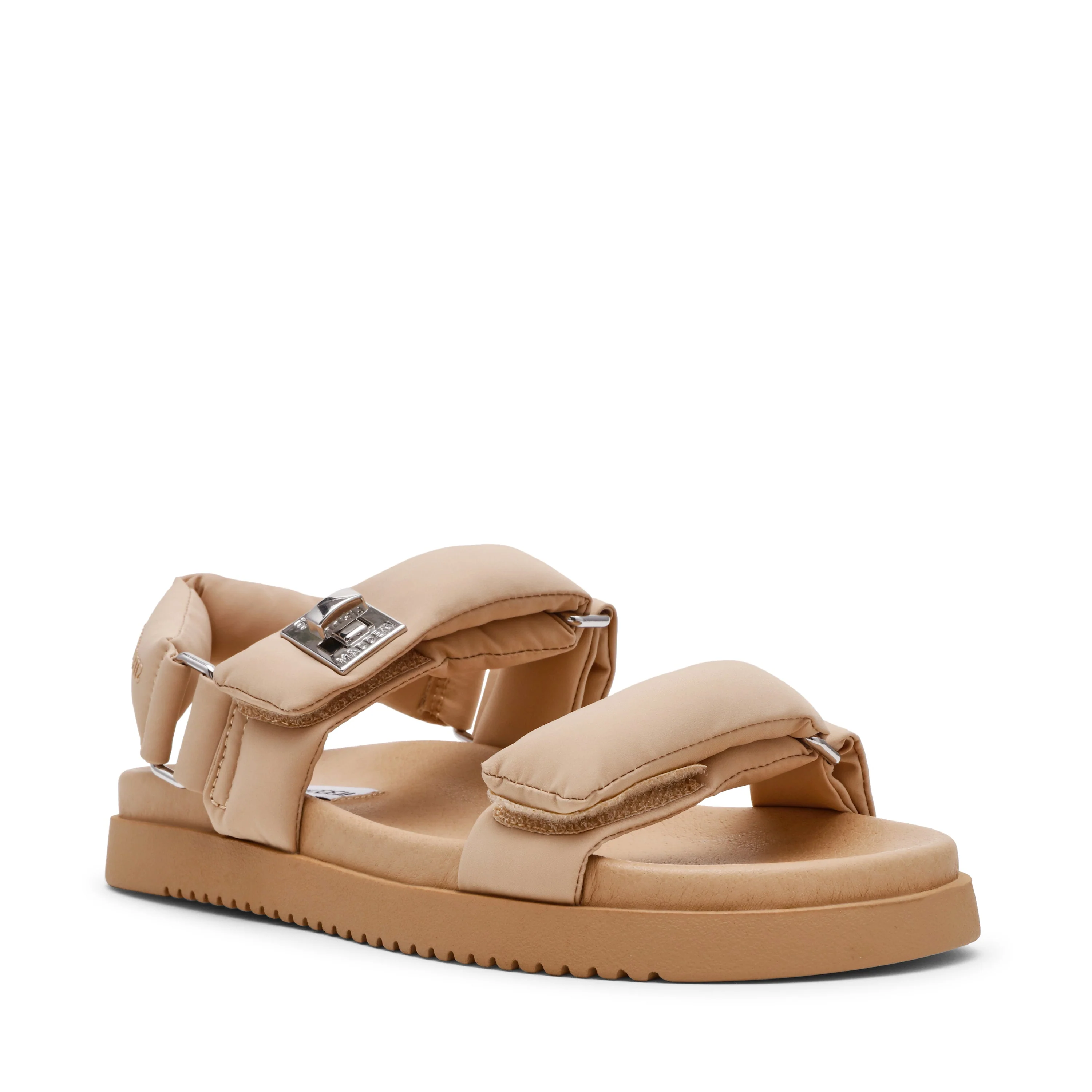 Monat Women's Blush Nylon Flat Sandals