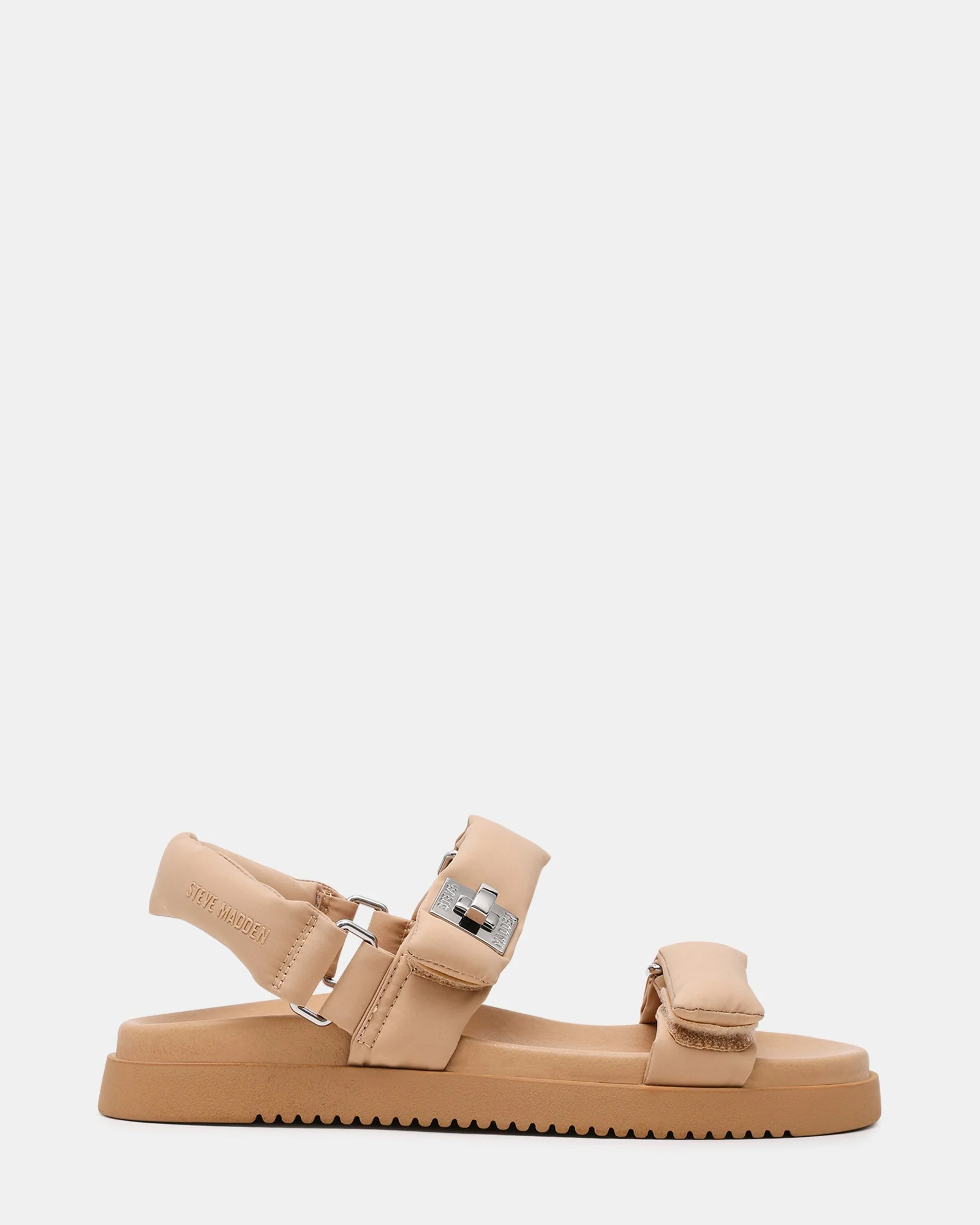 Monat Women's Blush Nylon Flat Sandals - Image 6