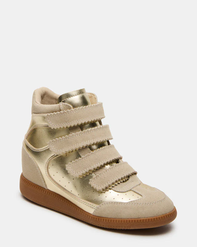 Mustang Women's Gold Sneakers