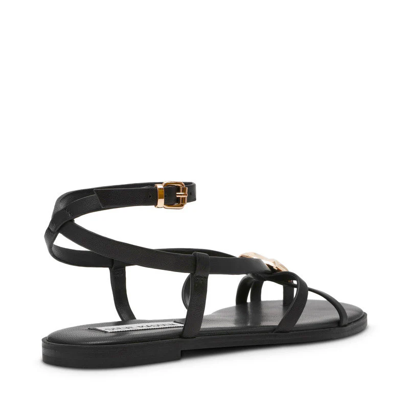 Napa Valley Black Women's Flat-Casual Sandals - Image 2