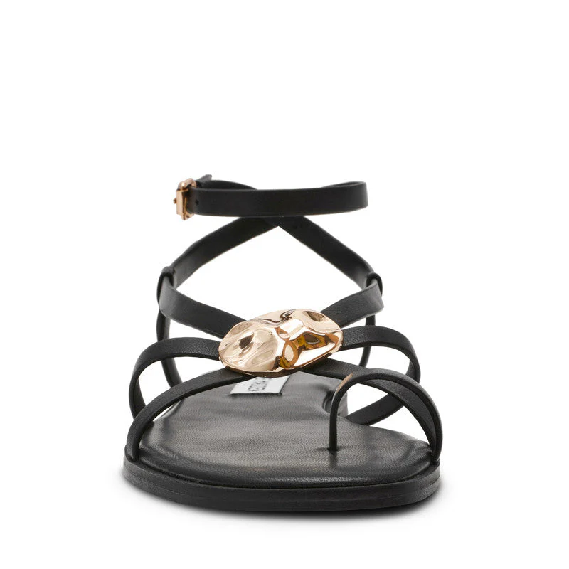 Napa Valley Black Women's Flat-Casual Sandals - Image 4