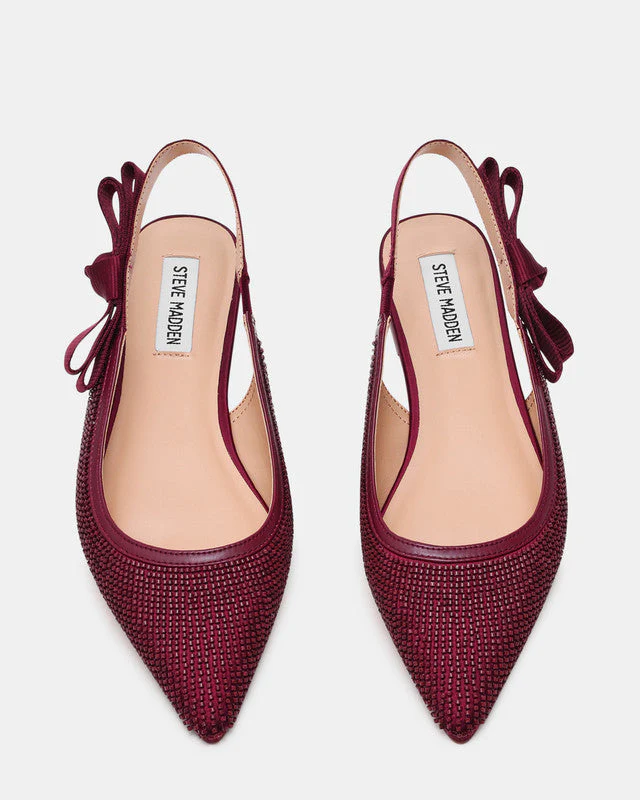 Olyvia-B Wine Women's Flat-Evening Shoes - Image 3