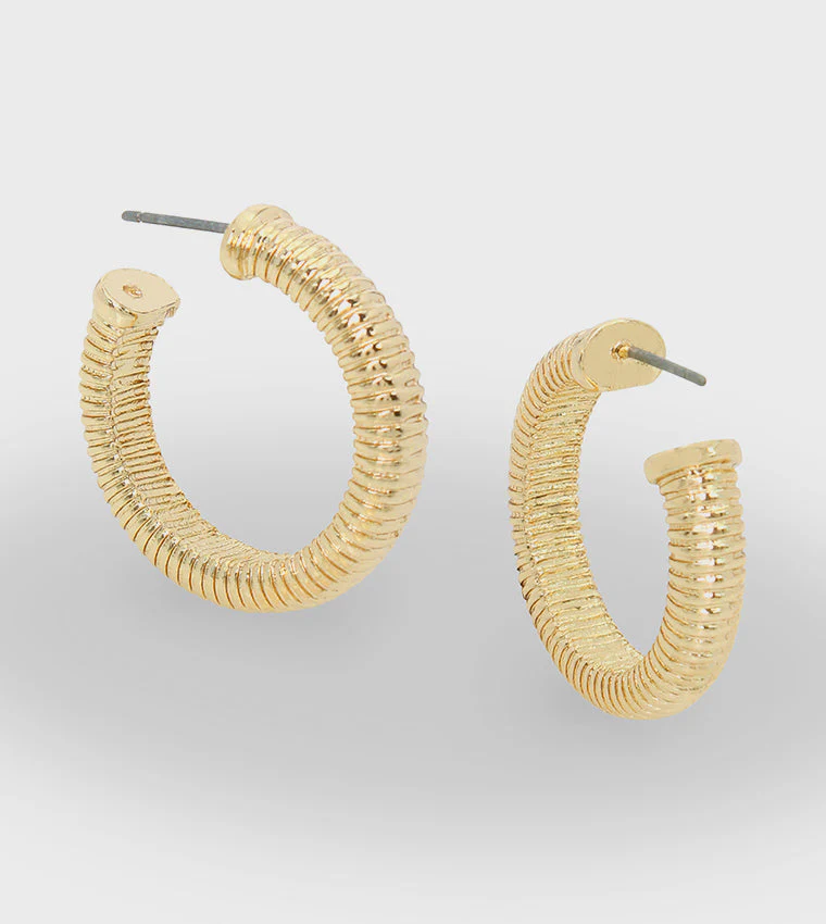 Omega Women's Gold Small Hoop - Image 3