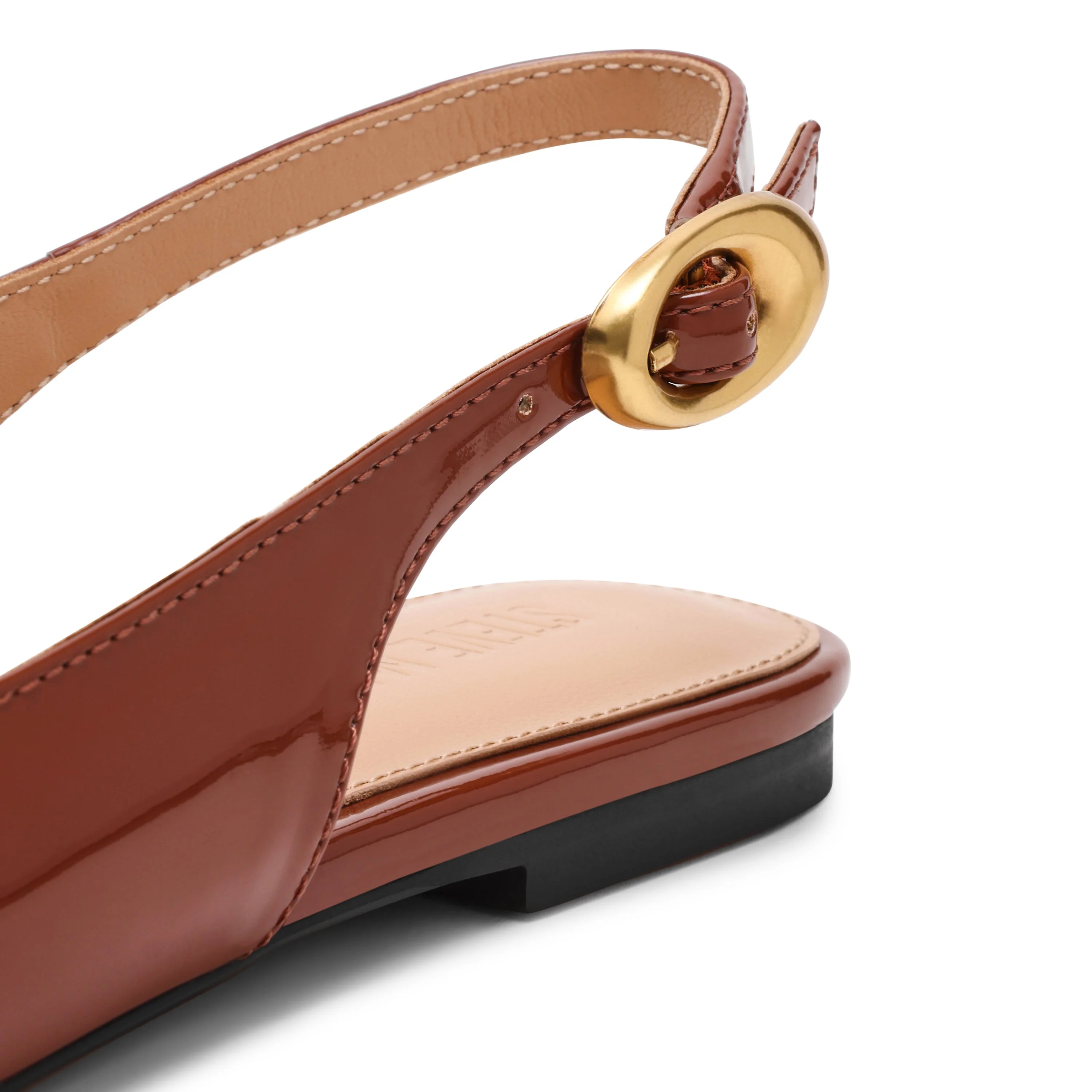 Ottie Women's Camel Flat Sandals - Image 4