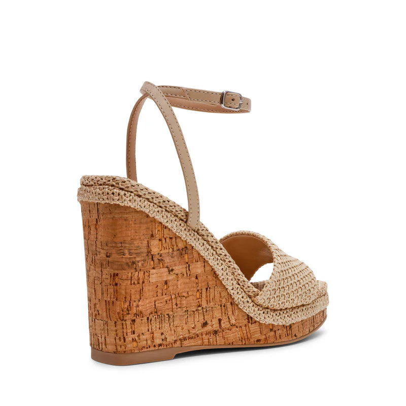 Outright Light Brown Women's Wedge Sandals - Image 2