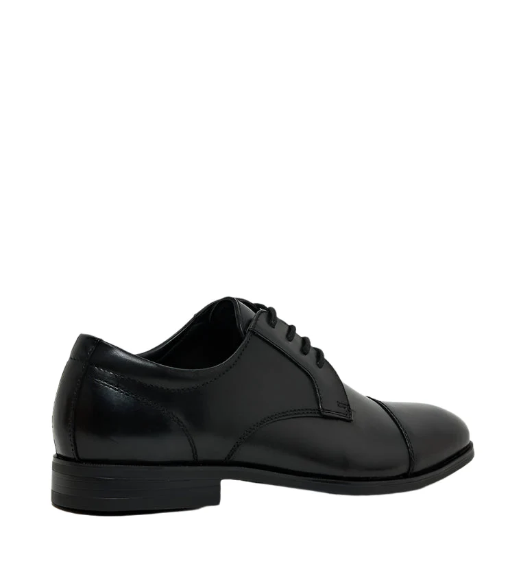 P-ISSACC BLACK LEATHER FORMAL SHOES - Image 2
