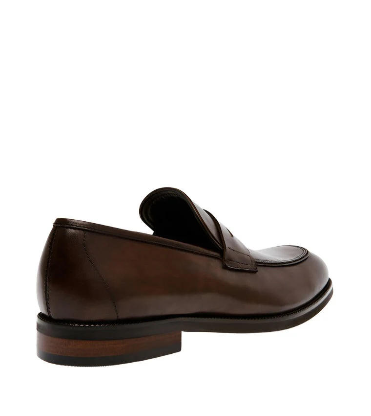 Pardito Men's Brown Leather Loafers - Image 3