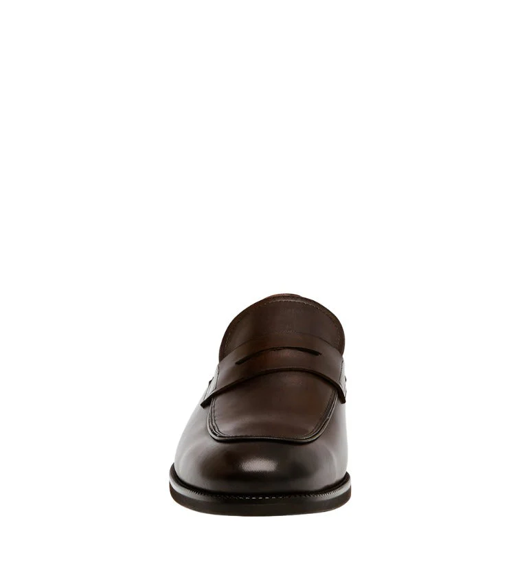 Pardito Men's Brown Leather Loafers - Image 4